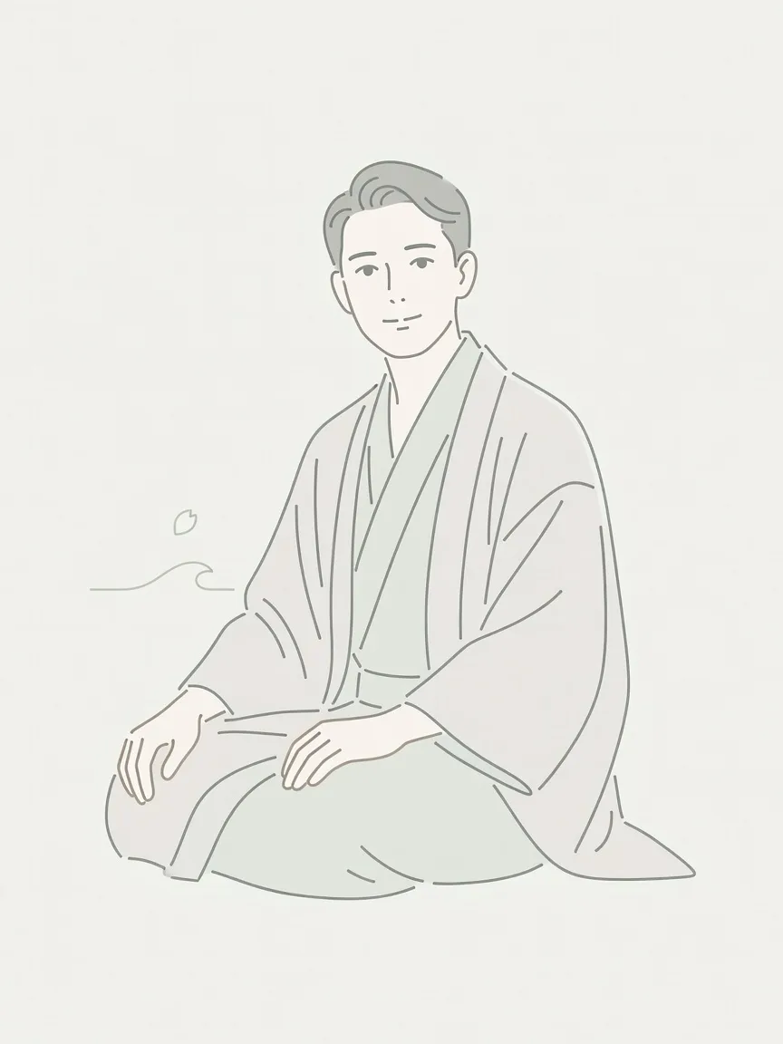 シンプルなアイコン風人物